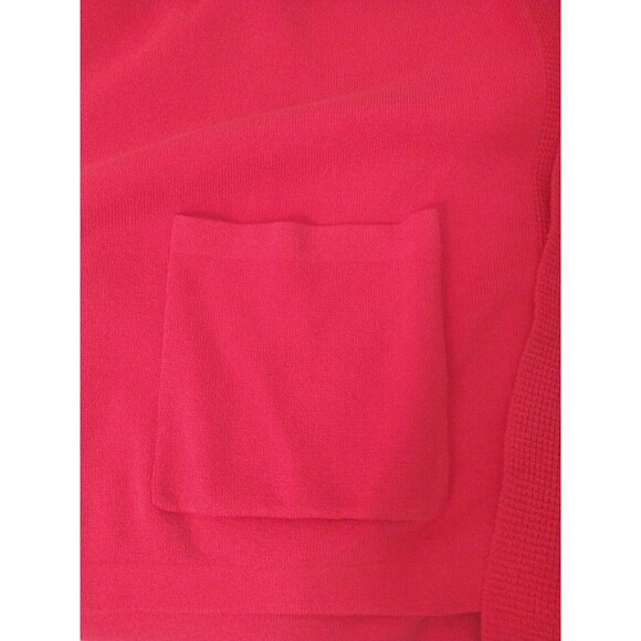 NWT Jones New York Cardigan Women's Sz XL Red Stretch Open Front Chore Pockets - Picture 13 of 16
